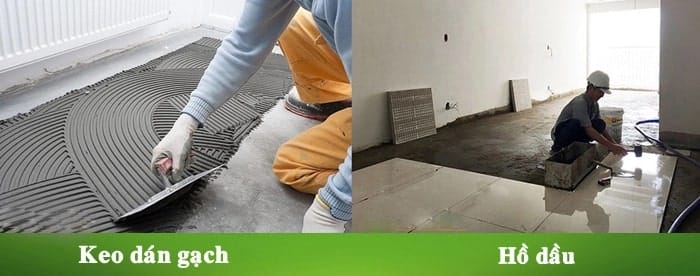 Khả năng bám dính của keo được đánh giá tốt hơn xi măng (hồ dầu)