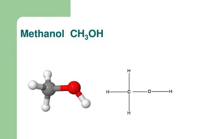 Công thức hóa học của rượu Methanol