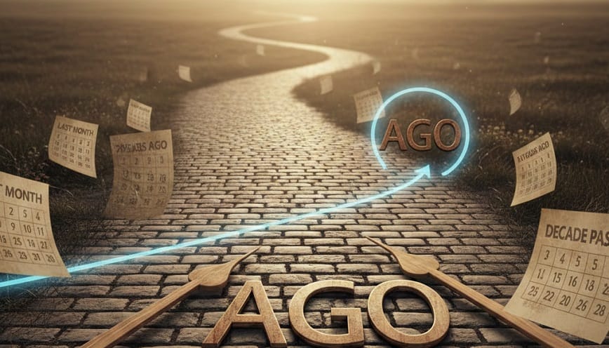 “Ago” là một trạng từ chỉ thời gian trong tiếng Anh