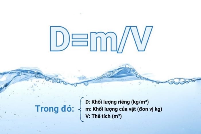 Theo công thức tính khối lượng riêng, khối lượng và khối lượng riêng tỷ lệ thuận