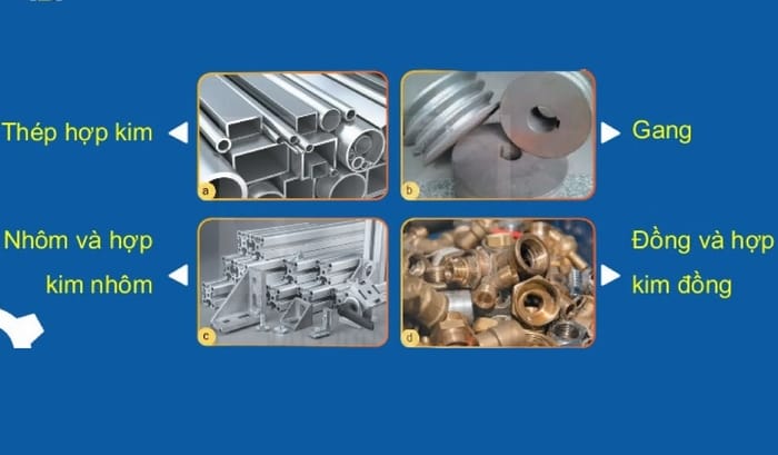 Một số vật liệu được sử dụng phổ biến trong đời sống
