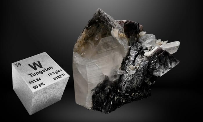 Tungsten (vonfram, ký hiệu W) là kim loại có nhiệt độ nóng chảy cao nhất, đạt 3.422 °C (tương đương ~6.192 °F)
