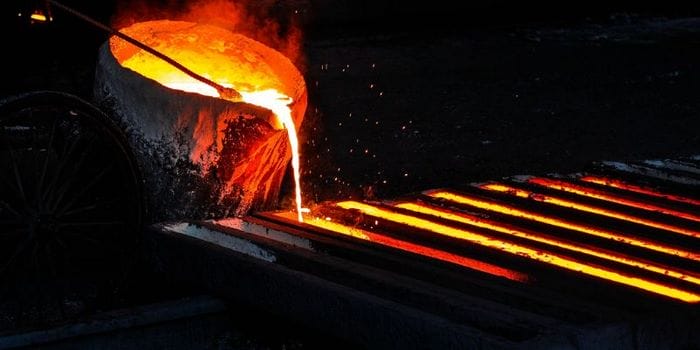 Nhiệt độ nóng chảy của đồng khoảng 1082 – 1085°C, 1984 °F