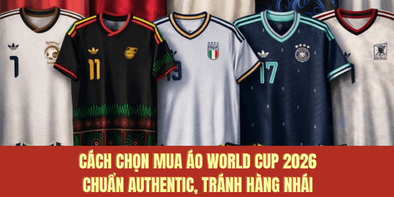 Cách chọn mua áo World Cup 2026 chuẩn authentic, tránh hàng nhái