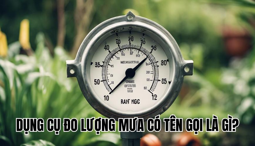 dụng cụ đo lượng mưa có tên gọi là gì