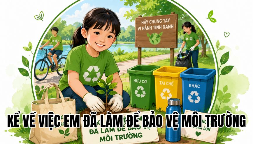 Kể về việc em đã làm để bảo vệ môi trường