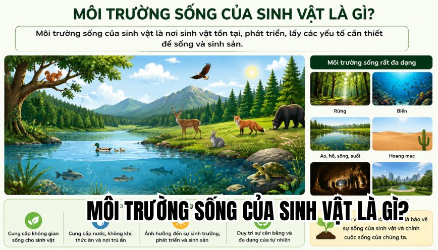 Môi trường sống của sinh vật là gì