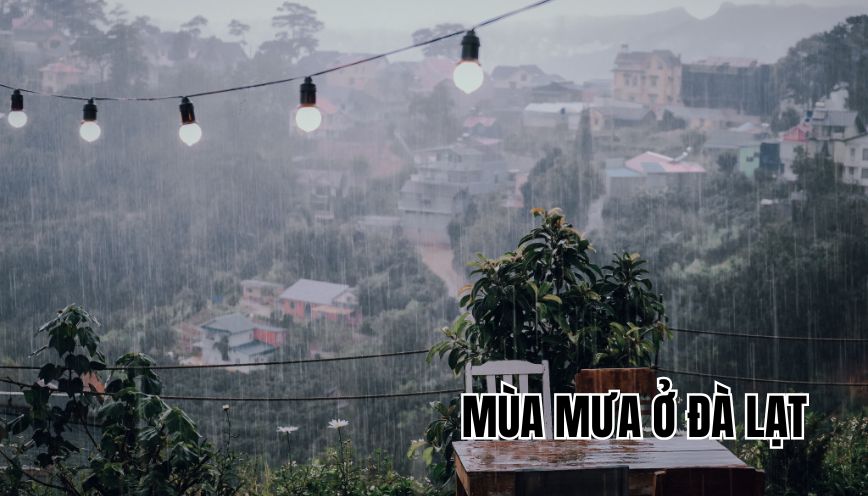 mùa mưa ở Đà Lạt