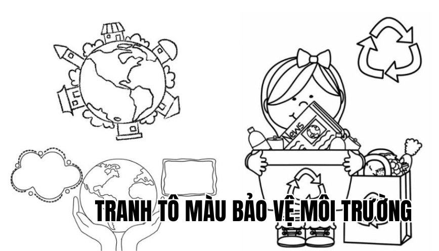 Tranh tô màu bảo vệ môi trường