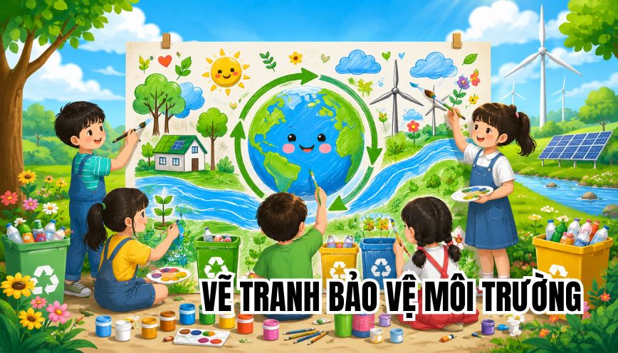 Vẽ tranh bảo vệ môi trường